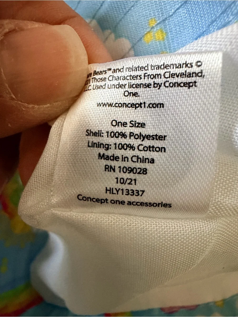 Care Bears Light Blue Rainbow Print Bucket Hat